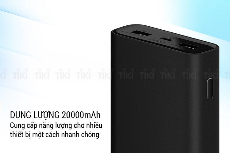 Pin Dự Phòng 20000mAh Xiaomi GEN 3 - Hàng Nhập Khẩu