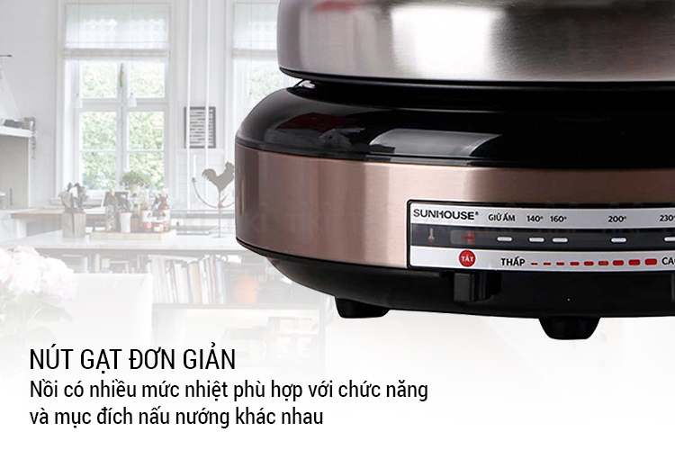 Nồi Lẩu Điện Sunhouse SHD4526 (4.0 Lít) - Hàng Chính Hãng