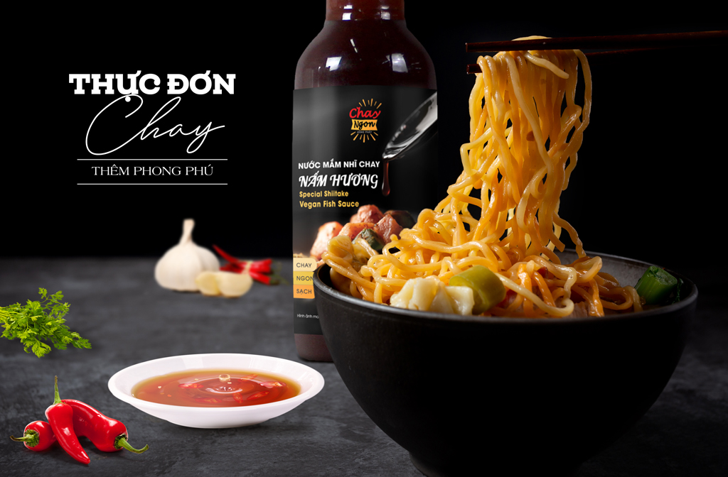 Nước Mắm Nhĩ Chay Nấm Hương vị đậm đà 500ml  - Special Shiitake Vegan Fish Sauce