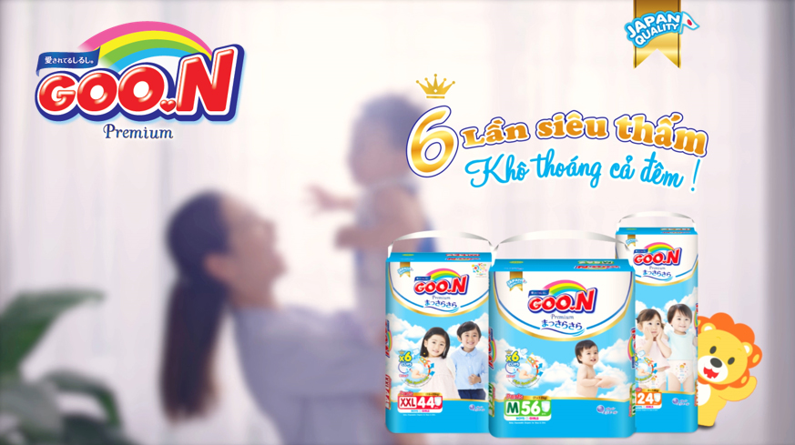 Tã quần Goon Premium cao cấp gói siêu đại XXL44 (15kg ~ 25kg) + Tặng thêm 10 miếng cùng size