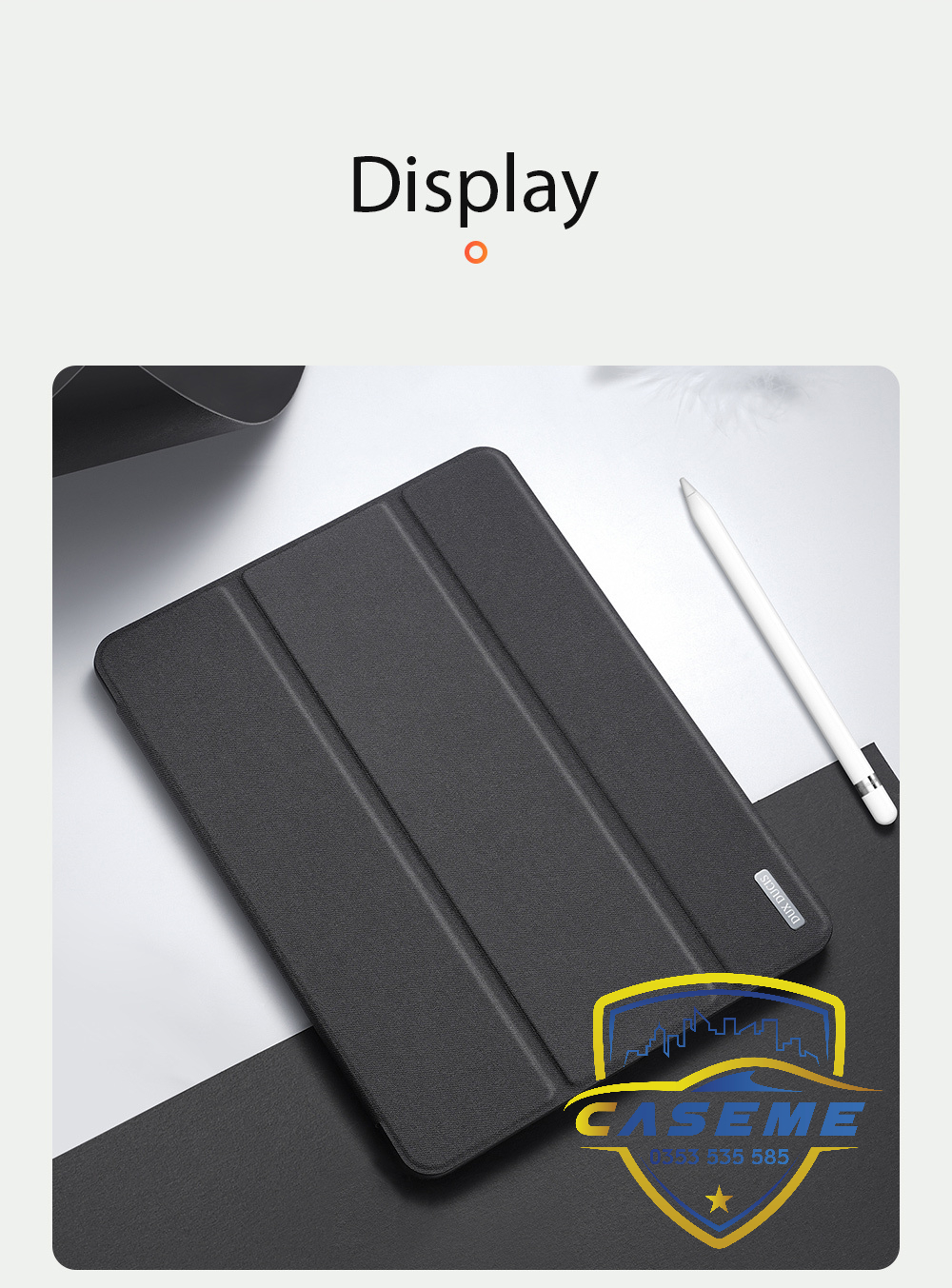 Bao da dành cho iPad Air 4/ Air 5 M1 10.9 inch 2022 hiệu Dux Ducis Domo có khay để bút, bảo vệ camera, chống sốc, cao cấp - Hàng nhập khẩu.