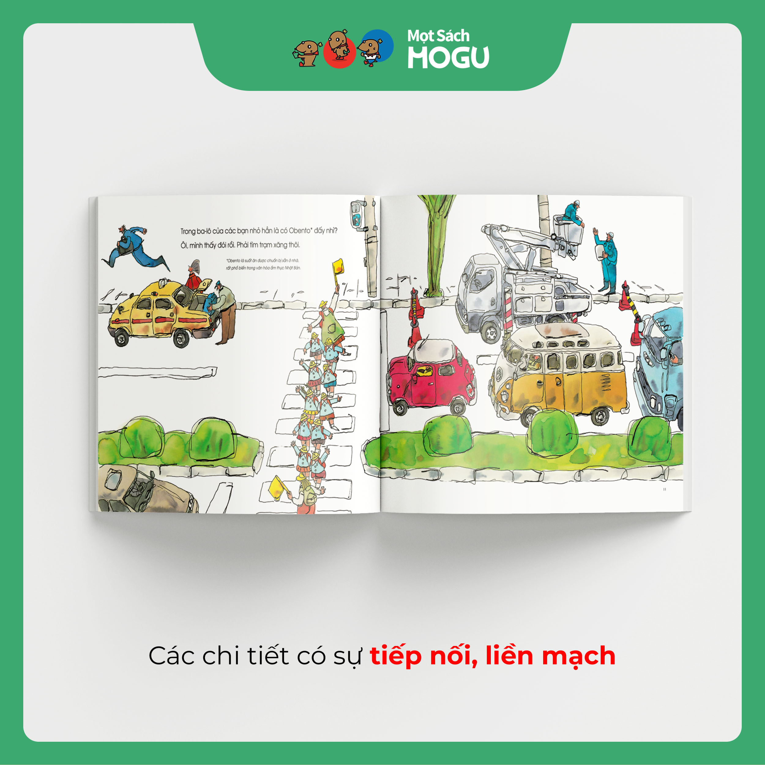 Truyện Ehon bé 3-4-5 tuổi - Aka-kun dạo phố