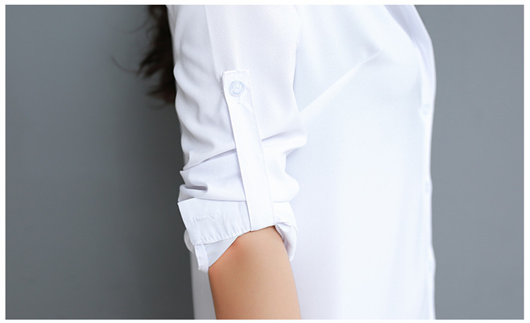 Sơ mi trắng công sở dáng dài form rộng Haint Boutique