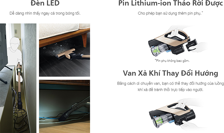 Máy Hút Bụi Không Dây Hitachi PV-XFH900 - Hàng Chính Hãng