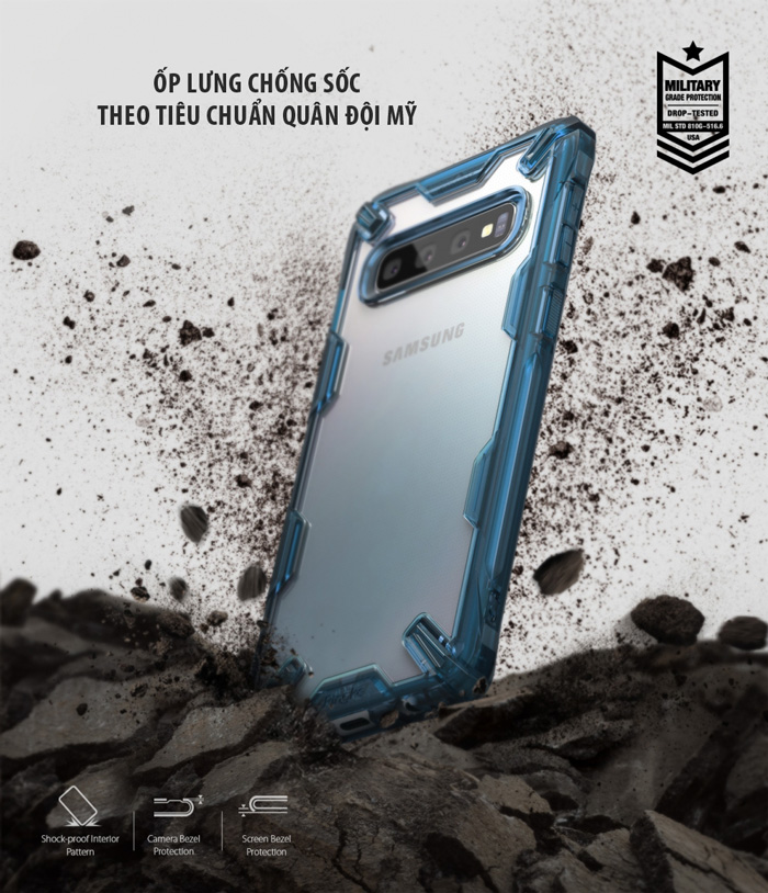 Ốp lưng Samsung Galaxy S10 RINGKE Fusion X