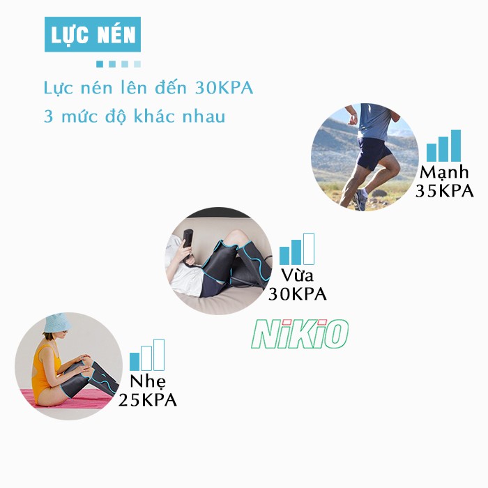 Máy nén ép trị liệu suy giãn tĩnh mạch chân Nikio NK-285