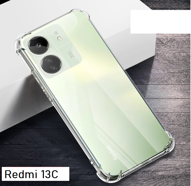 Ốp lưng cho Xiaomi Redmi 13C dẻo trong TPU chống sốc 4 góc cạnh, bảo vệ camera Kai Nguyễn( Hàng chính hãng)