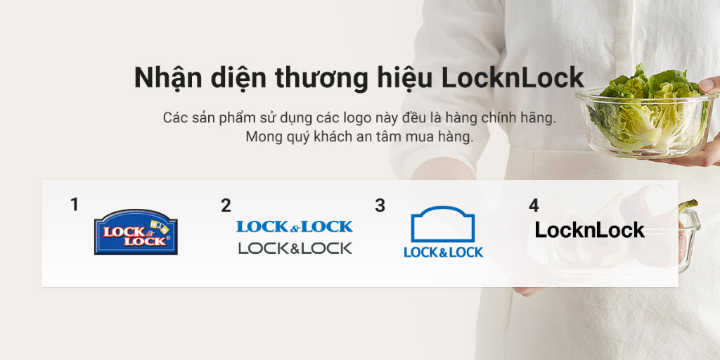 Bộ hộp cơm giữ nhiệt LocknLock LHC8058, Hàng chính hãng, thép không gỉ 304, có tay xách - JoyMall