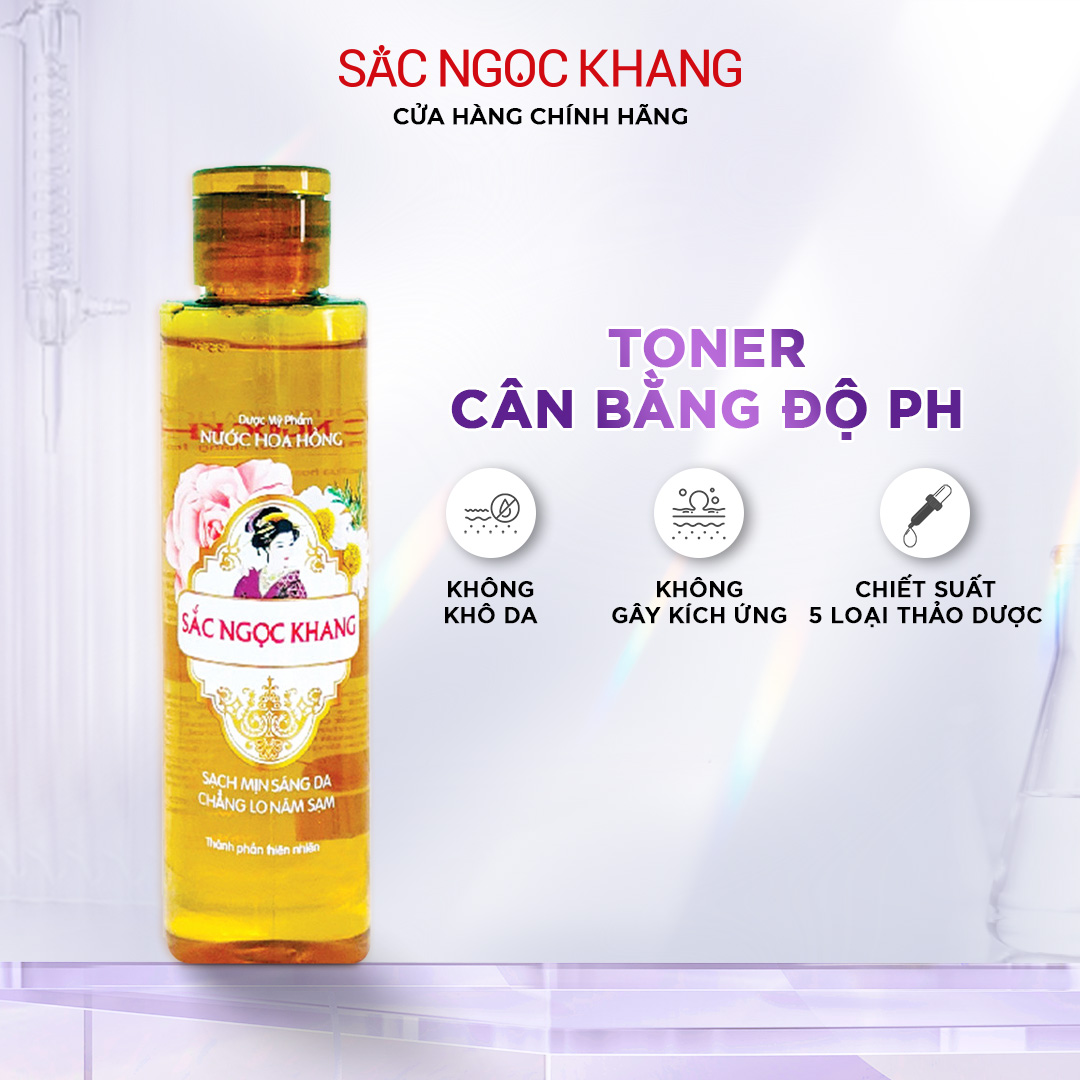 nuoc hoa hong 145ml sac ngoc khang