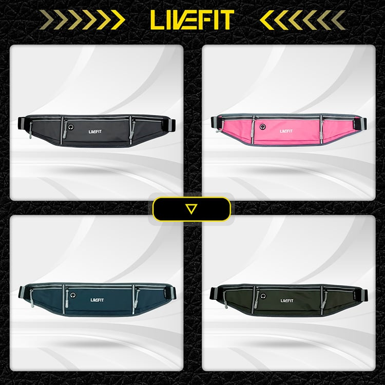 Túi đeo hông chạy bộ PU cao cấp - Running Belt - WB1120