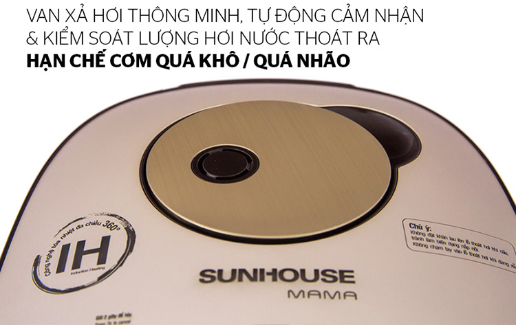 Nồi Cơm Điện Cao Tần Sunhouse Mama SHD8955 (1.5 Lít) - Hàng Chính Hãng