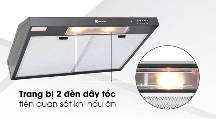 Máy Hút Mùi Electrolux EFT7516K - Đen - Hàng chính hãng 