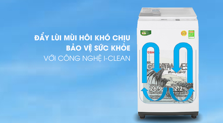 Máy Giặt Cửa Trên Toshiba AW-K800AV-WW (7kg) - Hàng Chính Hãng - Chỉ Giao tại HCM