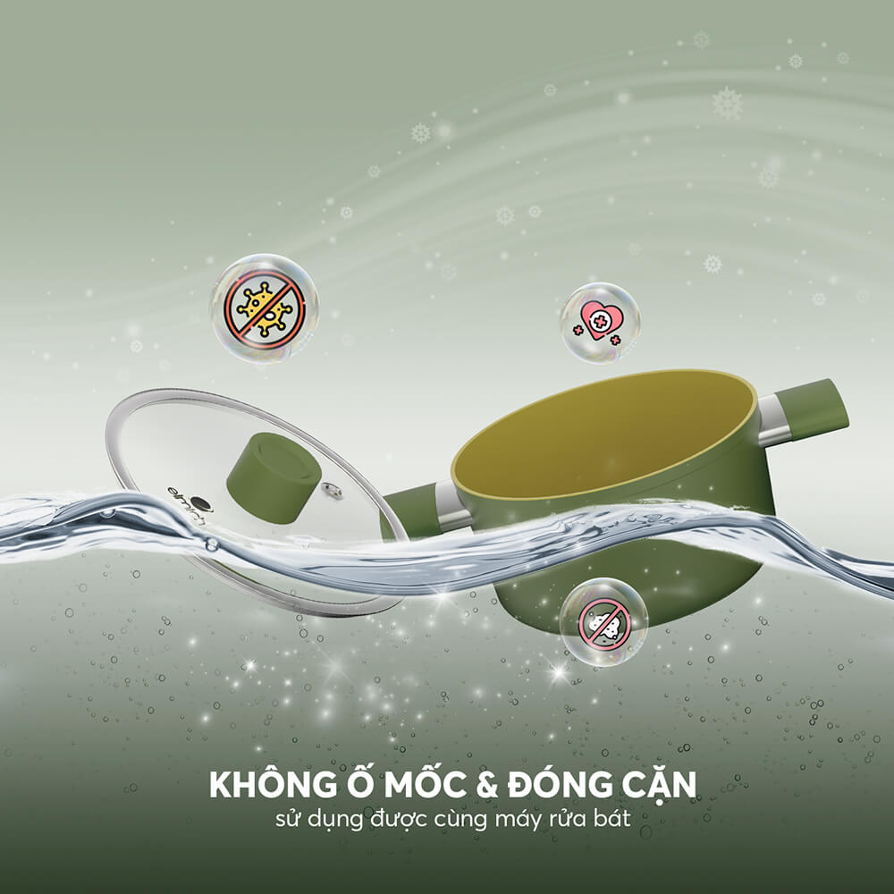 Nồi phủ sứ an toàn Elmich Olive EL-5523OV