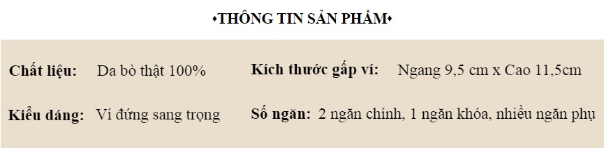 Bóp Ví Nam Da Bò Thật 4U Dáng Đứng Cao Cấp FB241 2