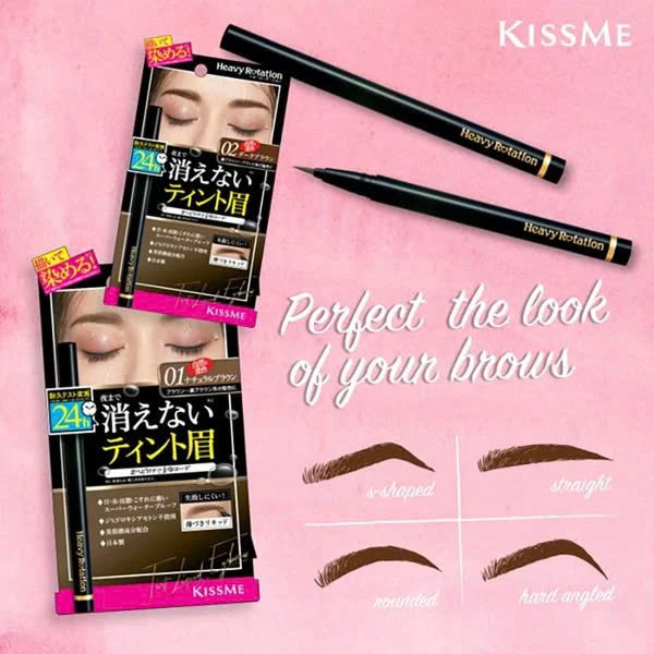 Bút Nước Kẻ Lông Mày Không Lem Trôi - Nét Vẽ Siêu Mịn Kissme Heavy Rotation (8G)