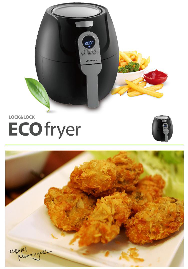 Nồi Chiên Không Dầu LOCK & LOCK ECF-301R - (3.2L) - Đen