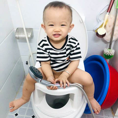 Bô Vệ Sinh Cho Bé Đa Năng - Bô Rửa Trẻ Em Boom Potty Hàng Chính Hãng 14