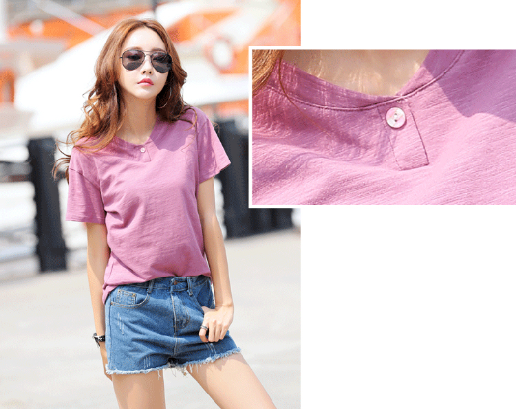 Áo Kiểu Nữ Một Nút T&D - Tím