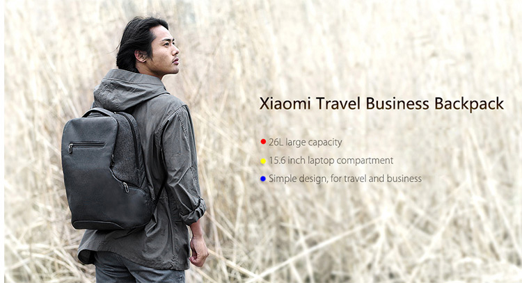XIAOMI MI Multifunctional Travel Business Backpack 26L for Mi Drone 15.6 Inch Laptop Notebook