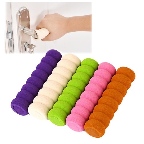 Miếng bọc tay nắm cửa đa năng bằng mút xốp bọt biển chống va chạm, an toàn và bảo vệ nhà cửa hiệu quả (giao màu ngẫu nhiên)