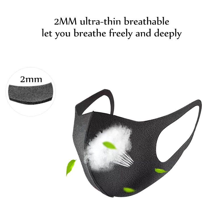 Unisex Mouth Masks Anti Dust Face Mouth Cover PM2.5 Mask Dustproof Anti-bacterial Outdoor Travel Protection 3PCS