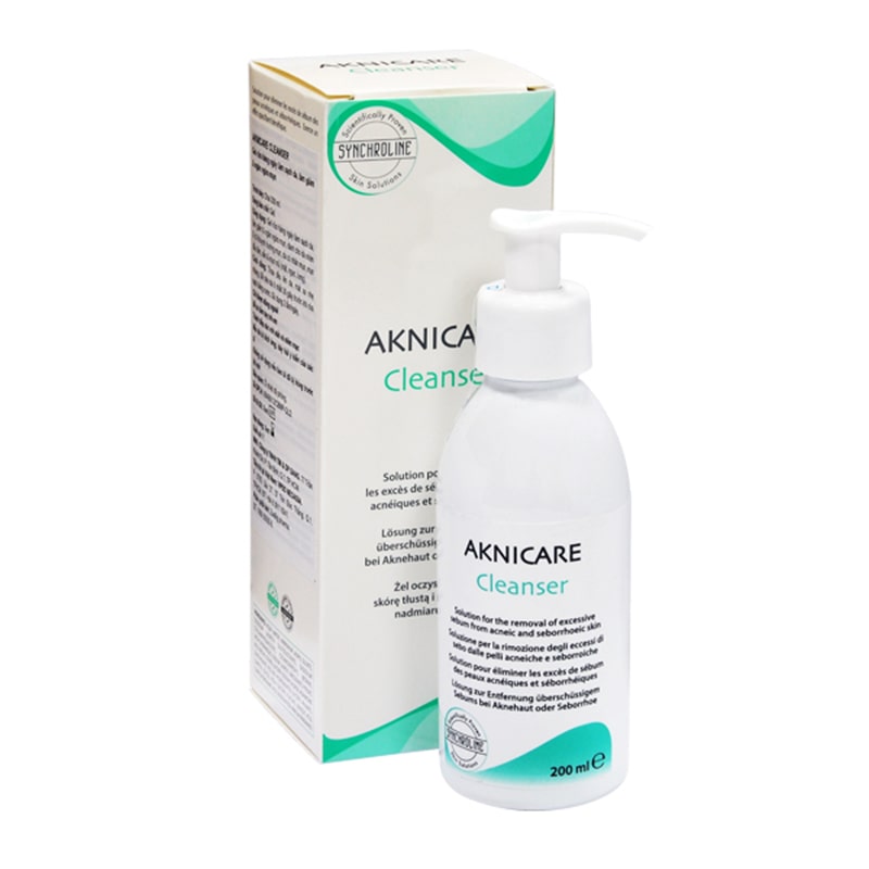Bộ sản phẩm cho da mụn bọc, mụn viêm, giảm nhờn Aknicare (Sữa rửa mặt + Lotion) 12