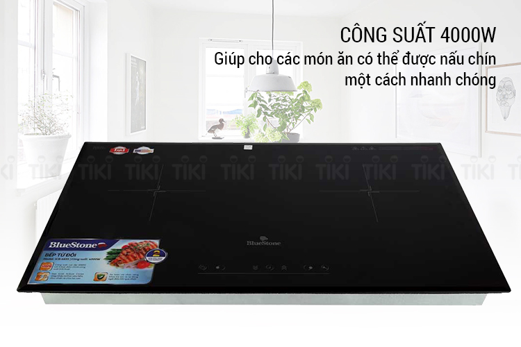 Bếp Âm Từ Đôi Bluestone ICB-6831 (4000W) - Hàng Chính Hãng