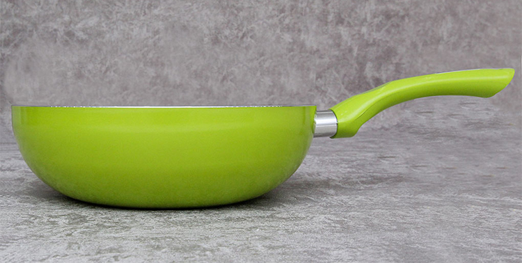 Chảo Chống Dính Sâu Lòng Vung Kính Kangaroo KG919P - Xanh Lá (24cm)