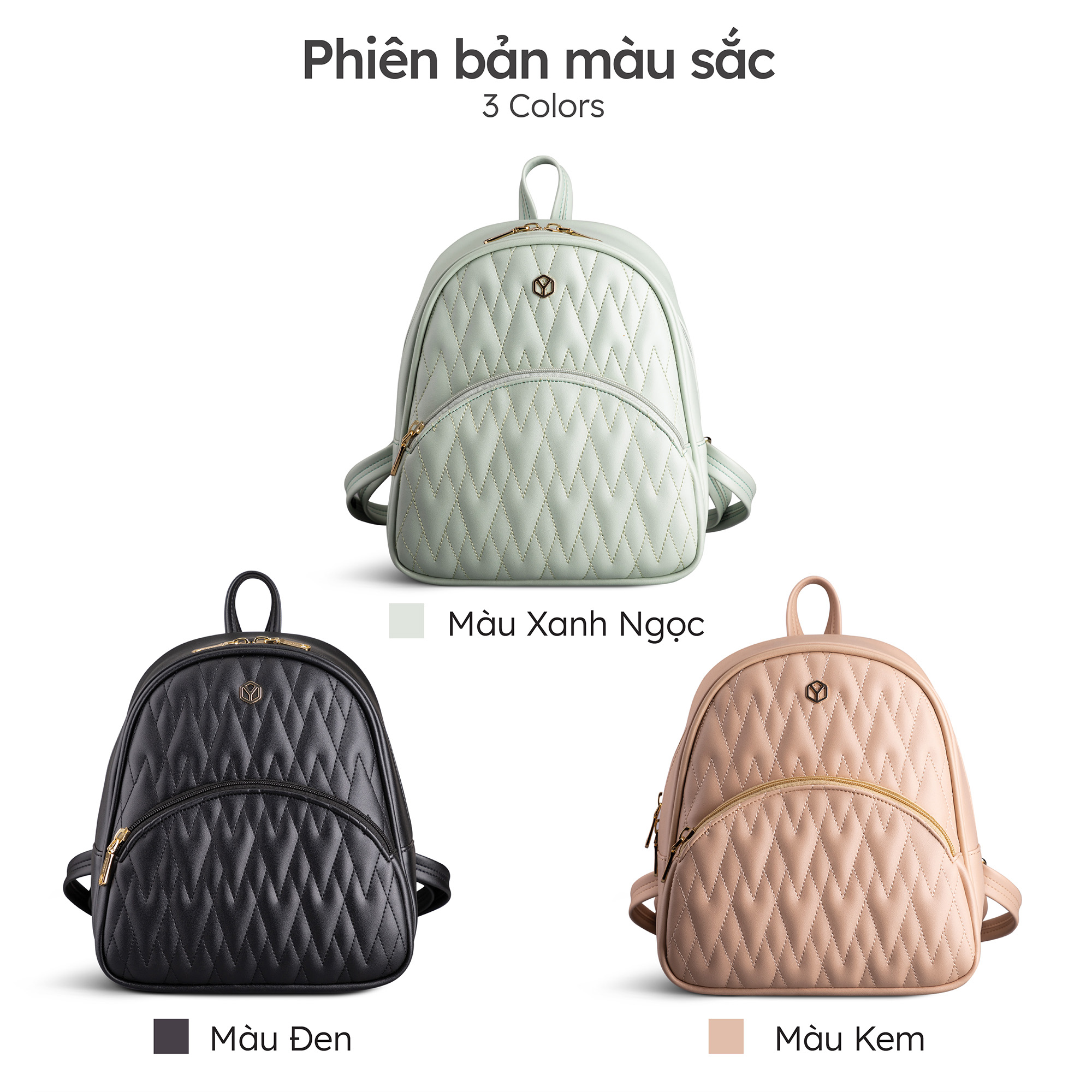 Balo Yuumy ( Thời trang nữ tiện lợi cỡ trung - Balo da Seasand YBA66 )
