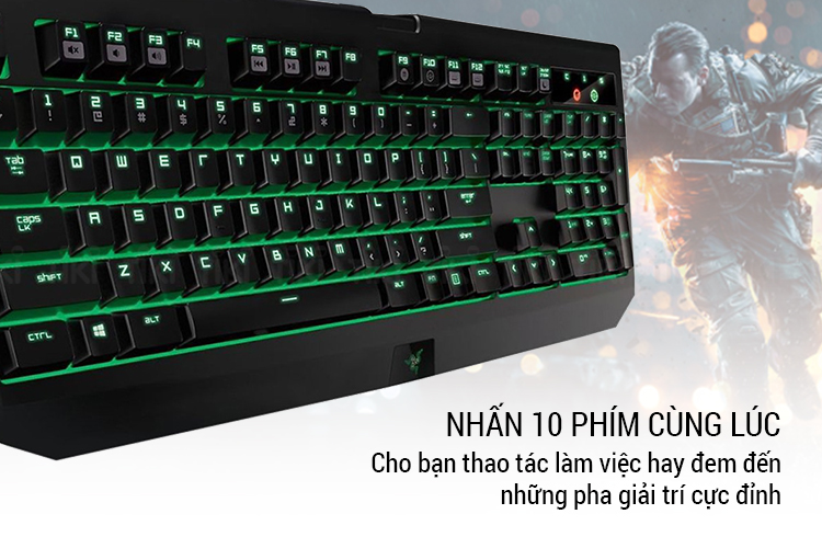 Bàn Phím Razer Blackwidow Ultimate 2017 - Hàng Chính Hãng