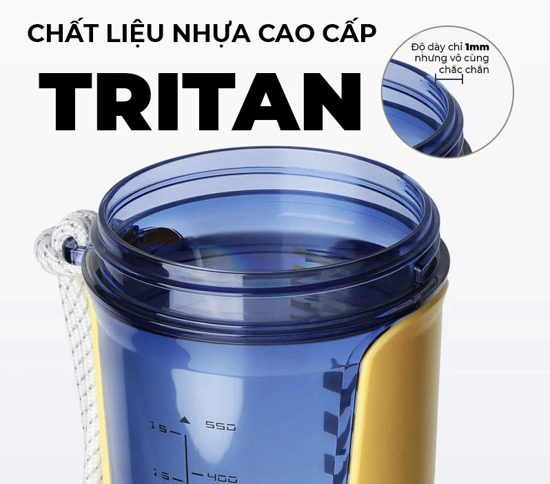 Bình lắc LiveFit Shaker bằng Tritan cao cấp 550ml