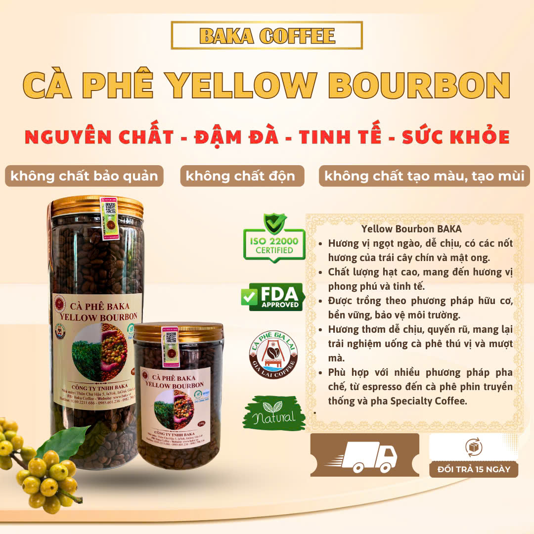 Cà Phê Nguyên Chất Baka - Yellow BourBon