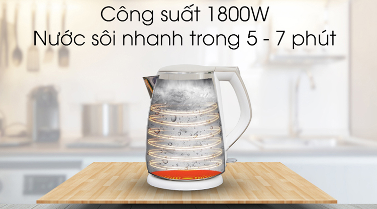 Ấm Đun Siêu Tốc 2 Lớp Bluestone KTB-3351 - 1.5L (Màu Ngẫu Nhiên) - Hàng chính hãng Ấm Đun Siêu Tốc 2 Lớp Bluestone KTB-3351 - 1.5L (Màu Ngẫu Nhiên) - Hàng chính hãng