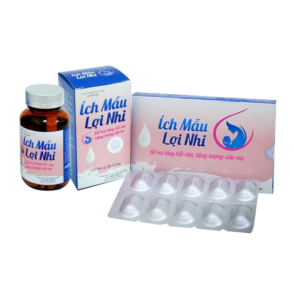 Mua Ích Mẫu Lợi Nhi - Giúp Hỗ Trợ Tăng Tiết Sữa, Tăng Lượng Sữa Mẹ - Hộp 20  Viên Tại Sức Khỏe 365Fm