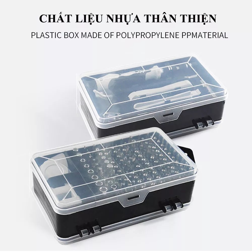 [Có sẵn] Bộ tua vít từ tính 115 trong 1 sửa điện thoại, laptop, PC chuyên nghiệp tiện lợi