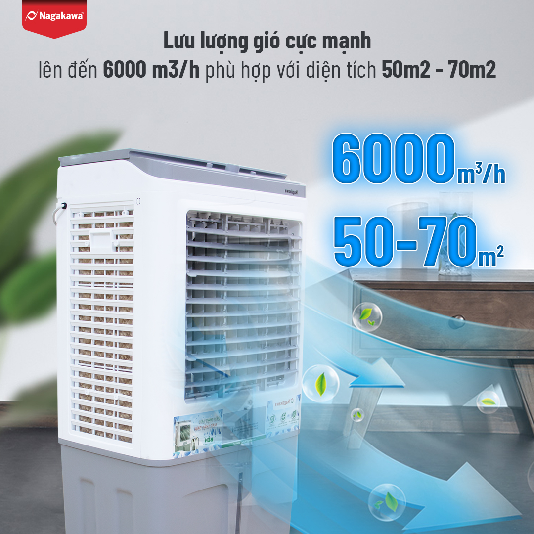 Máy Làm Mát Không Khí Nagakawa NFC999 (150W) - Hàng Chính Hãng