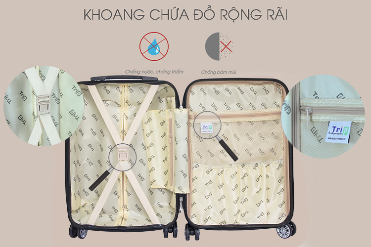 Vali Nhựa Dẻo TRIP PP103 - Vàng