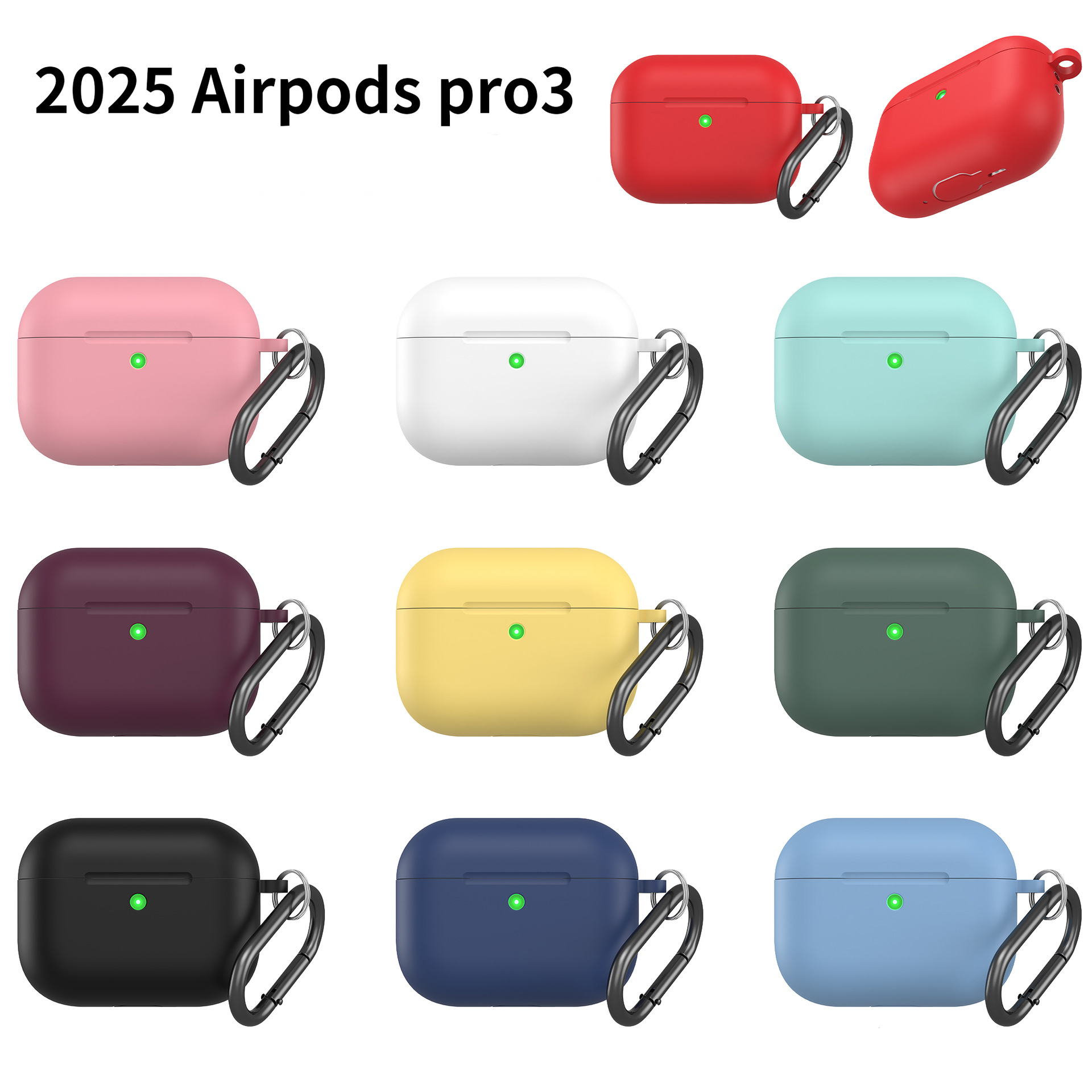 Bao Case Ốp Silicone Color cho Airpods Pro 3 (2025) - Hàng Chính Hãng