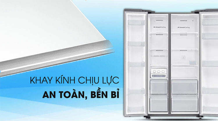 Tủ Lạnh Side By Side Inverter Samsung RS62R5001M9/SV (647L) - Hàng Chính Hãng