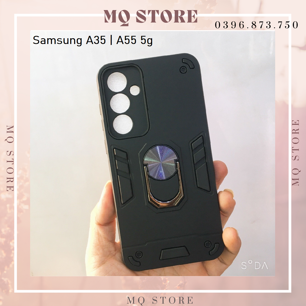Ốp lưng cho Samsung A35 5G | A55 5G chống sốc kèm giá đỡ, chống va đập ( hàng chính hãng)