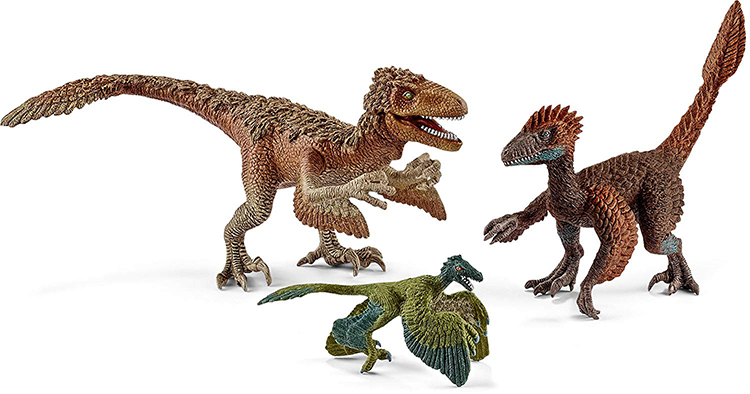 Bộ 3 Khủng Long Feathered Raptors Schleich 42347