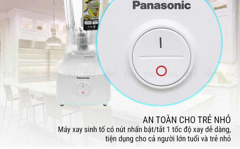 Máy Xay Sinh Tố Panasonic MX-M100GRA (260W - 1.0 Lít) - Hàng Chính Hãng - Trắng