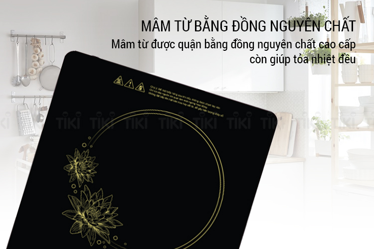 Bếp Điện Từ Cảm Ứng Sunhouse SHD6865 (2200W) - Kèm Nối Lẩu - Hàng Chính Hãng