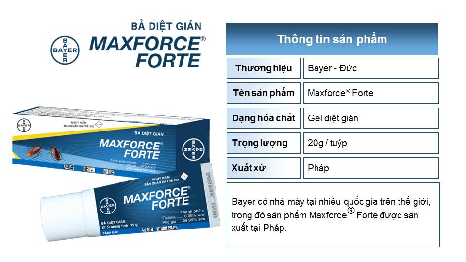 Bả Diệt Gián Bayer Maxforce Forte (20g)