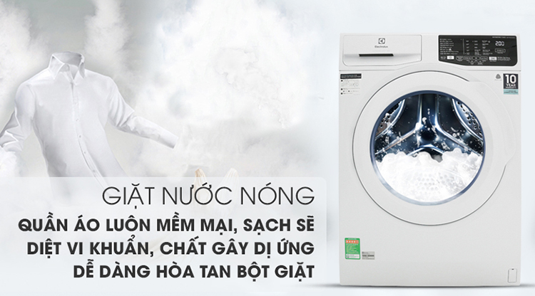 Máy Giặt Cửa Trước Inverter Electrolux EWF7525DQWA (7.5kg)-Hàng Chính Hãng Máy Giặt Cửa Trước Inverter Electrolux EWF7525DQWA (7.5kg)-Hàng Chính Hãng