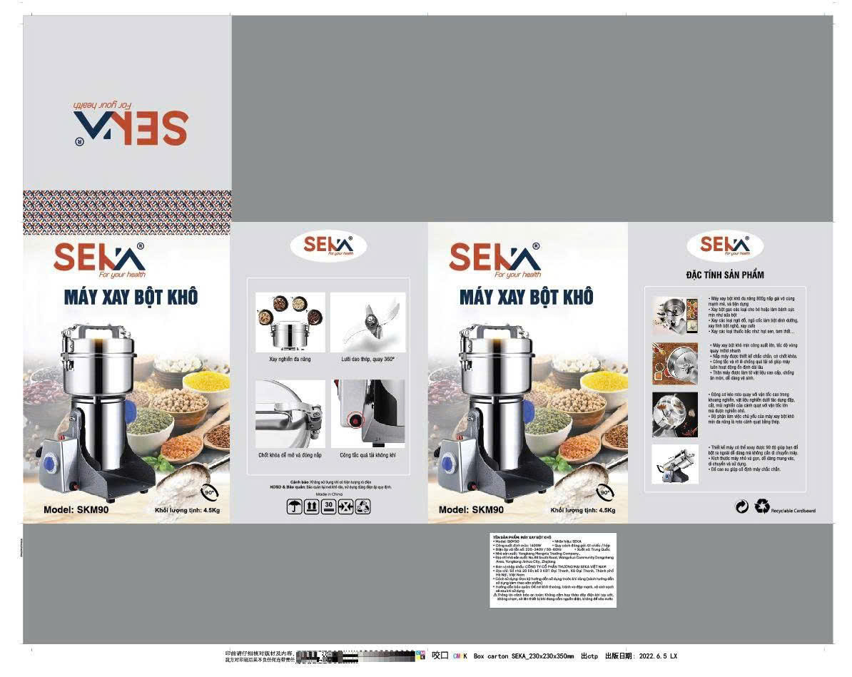 Máy Xay Bột Khô Đa Năng Seka - Hàng chính hãng