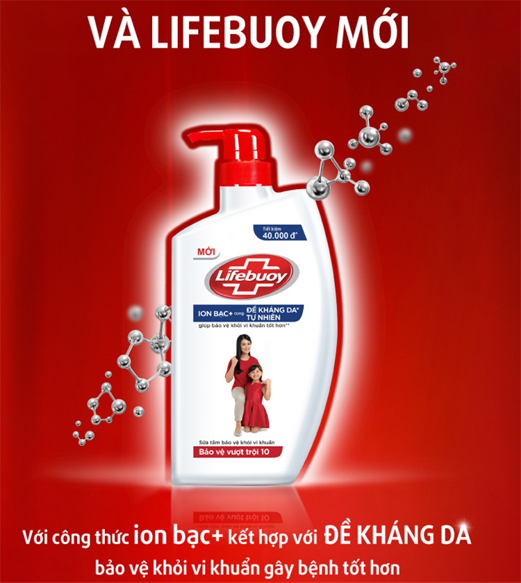 Sữa Tắm Lifebuoy Bảo Vệ Vượt Trội 10 (1.1 Kg)
