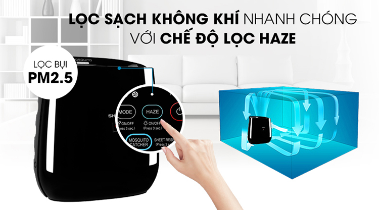 Máy Lọc Không Khí Và Bắt Muỗi Sharp FP-JM30V-B – Hàng Chính Hãng