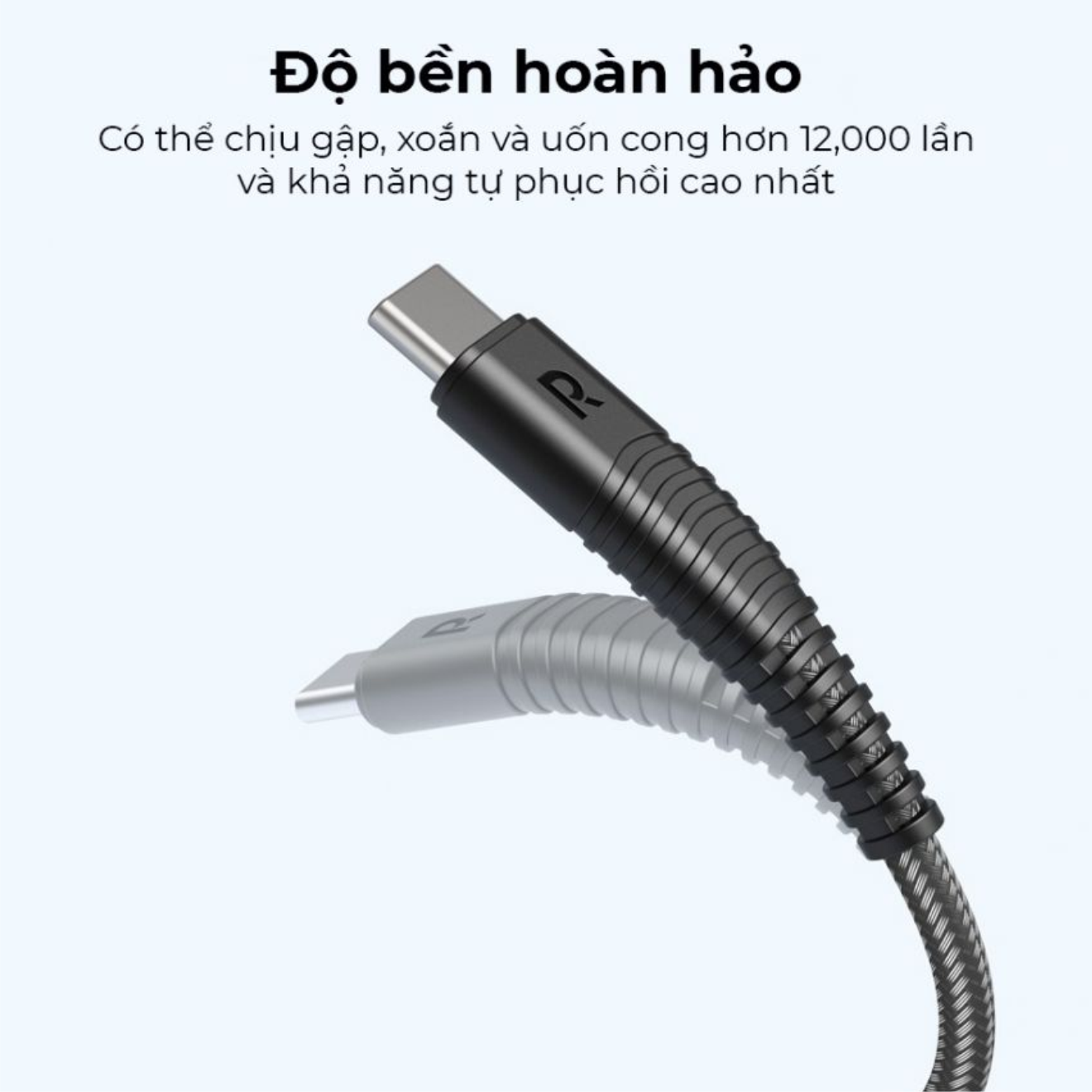 Combo Củ Sạc Nhanh Type-C PPS 25W RAVPower RP-PC156-W và Cáp Type-C To C 60W Dài 1M RP-CB047-W Dành Cho Điện Thoại Android, Cho Samsung, Cho Vivo, Cho Oppo, Cho Xiaomi Và Máy Tính Bảng - Hàng Chính Hãng